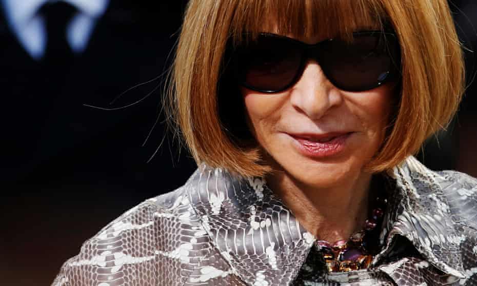 Anna Wintour at London fashion week in February 2013