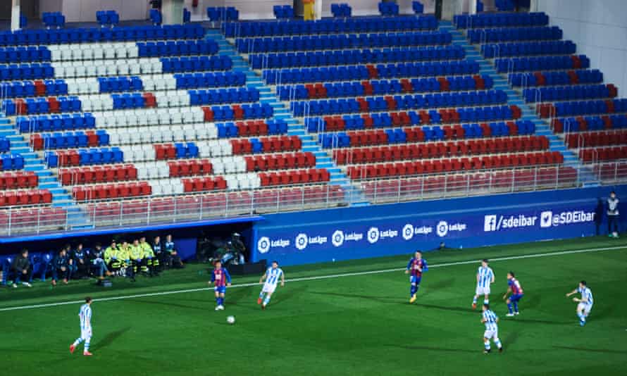 Eibar and Real Sociedad play behind closed doors on 10 March, in the last La Liga game before suspension.