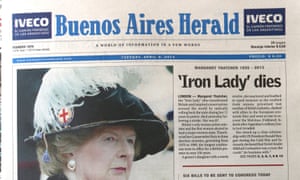 How the Herald reported the death of Margaret Thatcher on 9 April 2013.