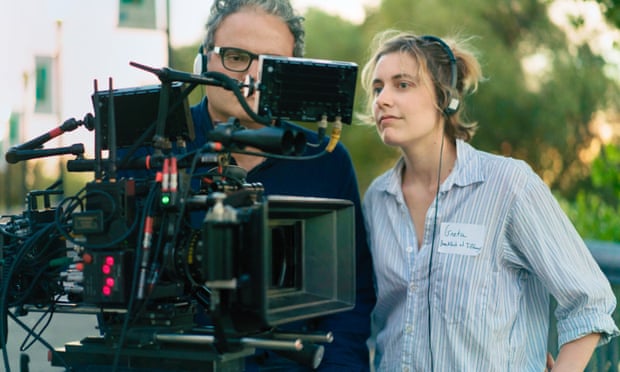 Gerwig on the set of Lady Bird, which has won five Oscar nominations.