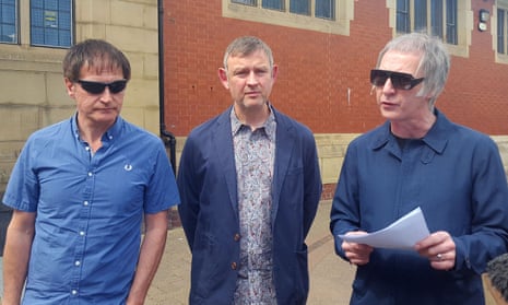 The surviving members of the Inspiral Carpets, Graham Lambert, Stephen Holt, and Clint Boon