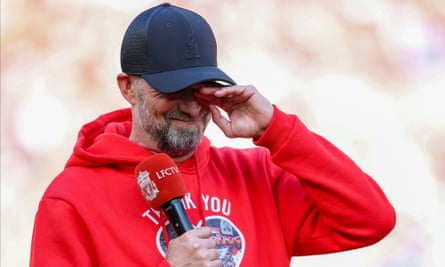 Jürgen Klopp addressed the Anfield crowd after the win over Wolves.