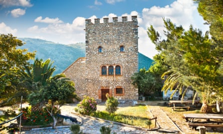 The sixth-century Venetian Tower in the ancient city  of Butrint, Albania.