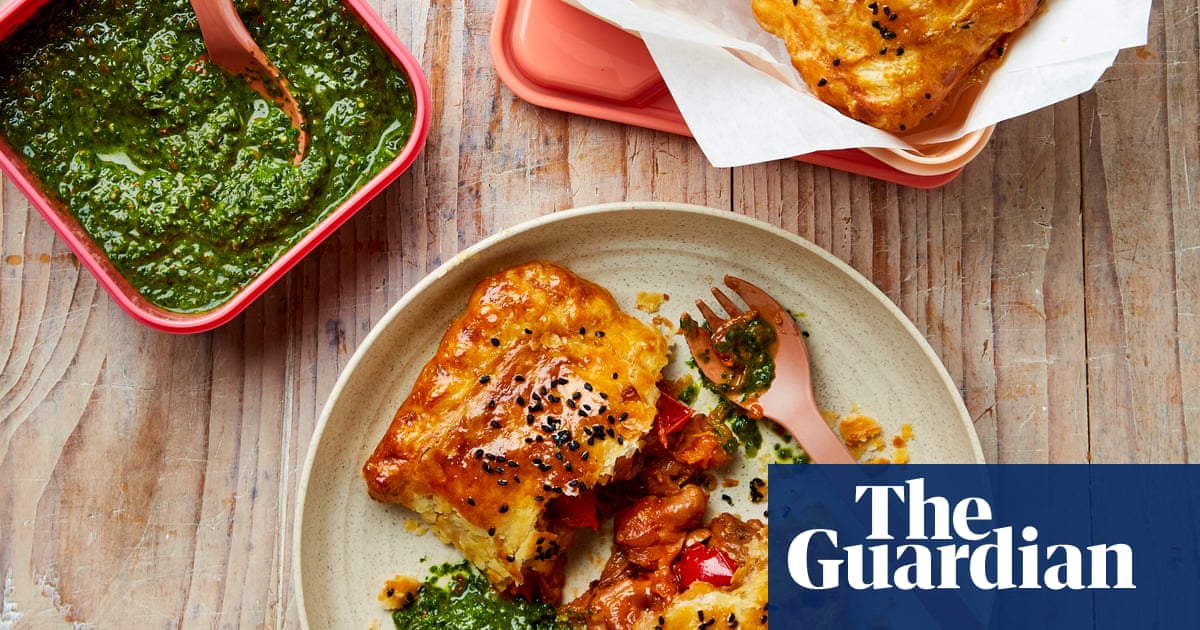Chicken puffs, spiced mushroom orzo and peanut brittle: Yotam Ottolenghi’s back-to-work snacks – recipes