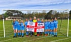 ‘Invincibles’: unbeaten girls’ football team win boys’ league