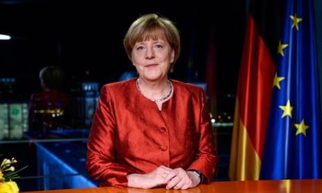 Chancellor Angela Merkel delivers her new year address in which she urges the German people to be ‘humanitarian’ and see the arrival of refugees as an opportunity.