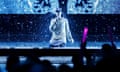 Justin Bieber is drenched with water after he performs Sorry on stage