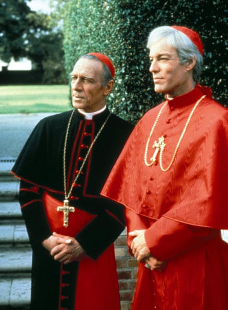 Richard Chamberlain, right, with Christopher Plummer in The Thorn Birds, 1983,