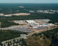 aerial view of a datacenter under construction