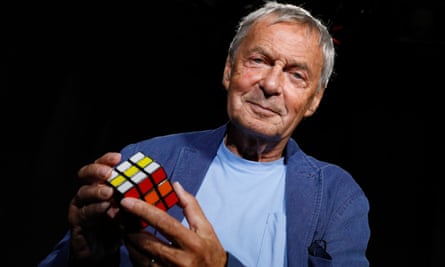 Ernő Rubik, inventor of the Rubik’s Cube, photographed in New York in 2018.