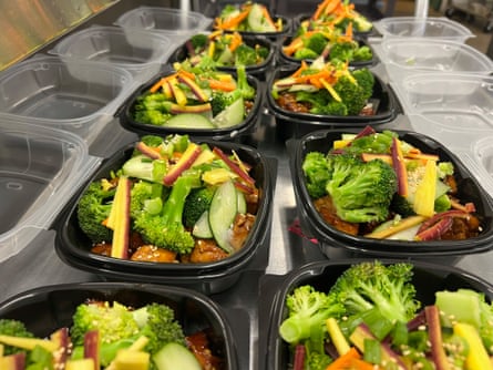 School lunches at Upland unified school district in California.
