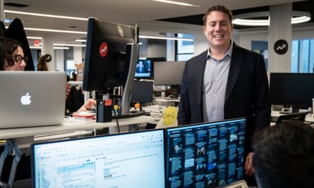 Ben Smith in the BuzzFeed newsroom in 2018.