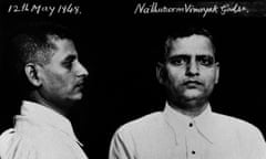Honoured by statues and memorials … Godse, who was hanged for the 1948 assassination.