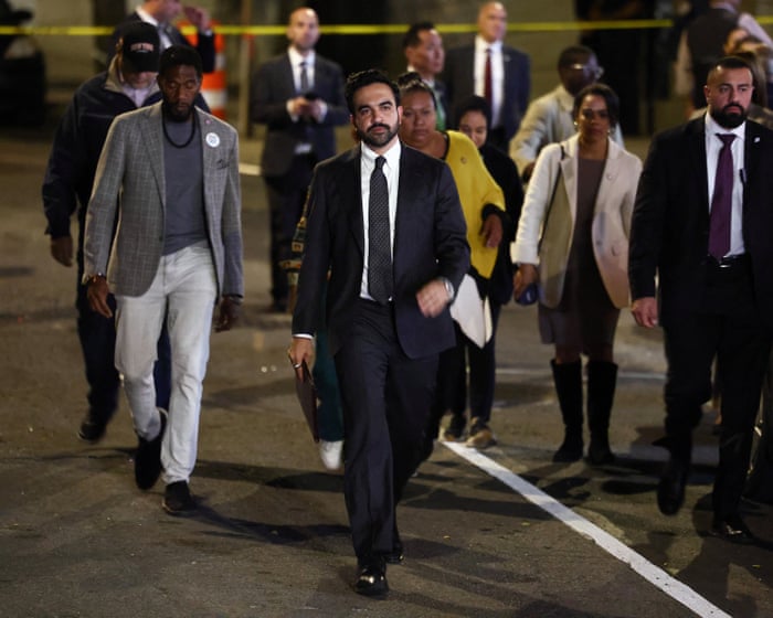Homeland security secretary claims Mamdani’s comments after New York ICE shooting ‘incite hostility’ – US politics live