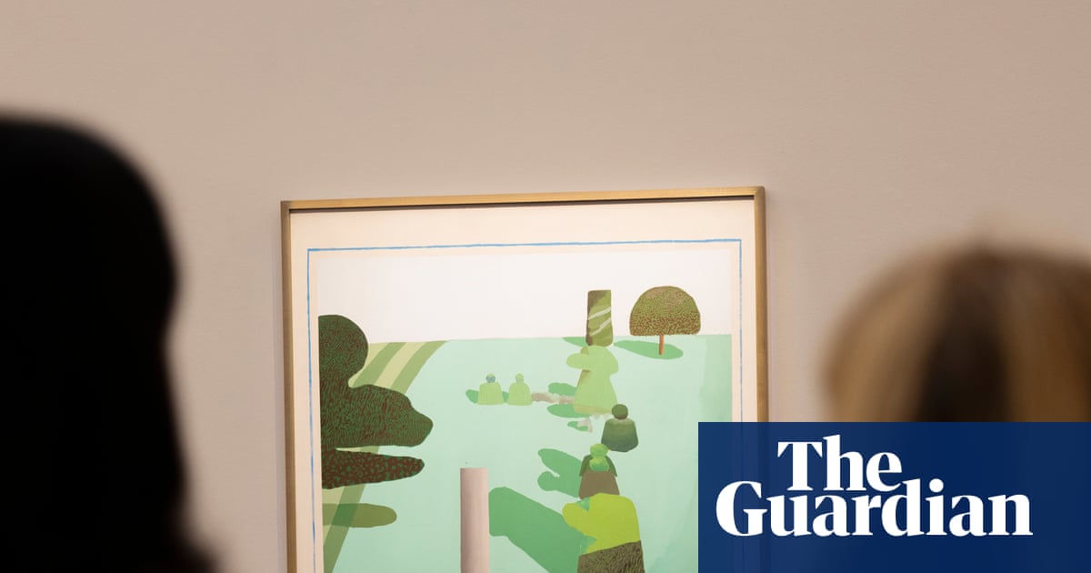 David Hockney’s first English landscape on show for first time in almost 30 years