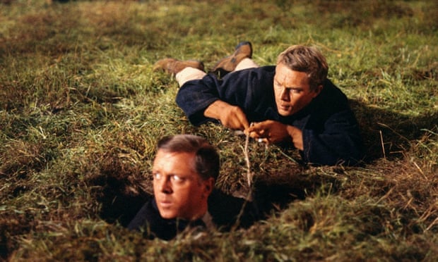 Audacious breakout … Richard Attenborough and Steve McQueen in The Great Escape, 1963.