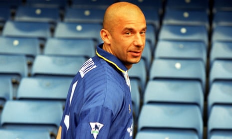 Chelsea's Latest Signing Gianluca Vialli 1996 Picture<br>Mandatory Credit: Photo by Glenn Copus/Evening Standard/Shutterstock (1080216a) Chelsea's Latest Signing Gianluca Vialli 1996 Picture Chelsea's Latest Signing Gianluca Vialli 1996 Picture