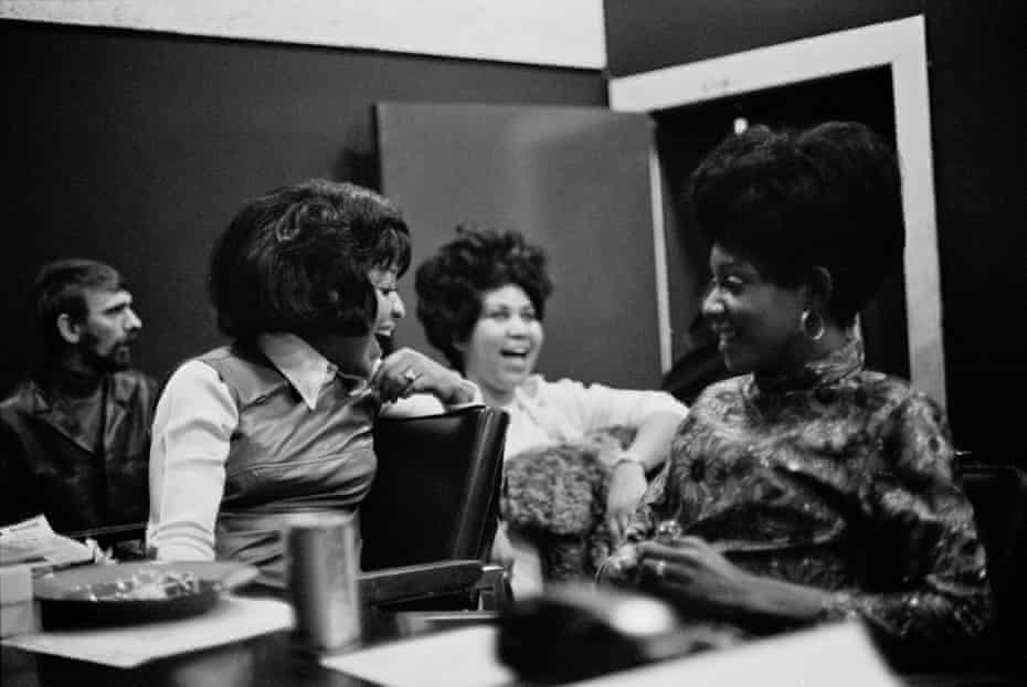 Carolyn, Aretha and Erma in 1969, during the recording of Aretha’s LP This Girl’s in Love With You.