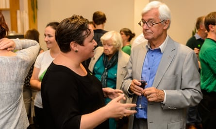 Olivia Ball and Julian Burnside QC at her campaign launch for the seat of Maribyrnong, currently held by Bill Shorten