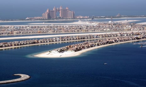 Palm Jumeirah island in Dubai