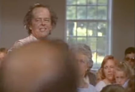 A screenshot of Jack Nicholson in the church