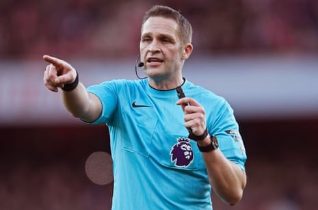 Craig Pawson leads today’s team of match officials at Villa Park.