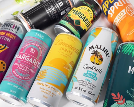 selection of tinned cocktails