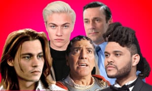 Johnny Depp, Lucky Blue Smith, George Clooney as Caesar, Jon Hamm as Don Draper and the Weeknd