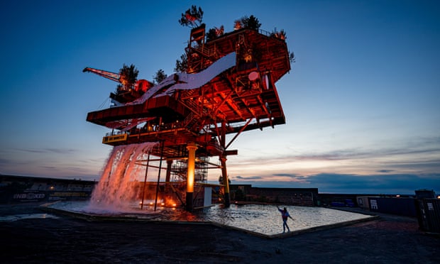 See Monster, a decommissioned North Sea offshore platform has been transformed into one of the UK's largest public art installations.