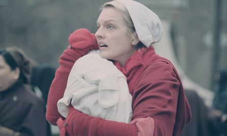 Elisabeth Moss as Offred in The Handmaid’s Tale.