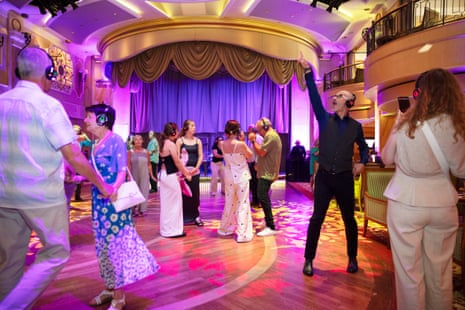 Silent disco in the Queen’s Room