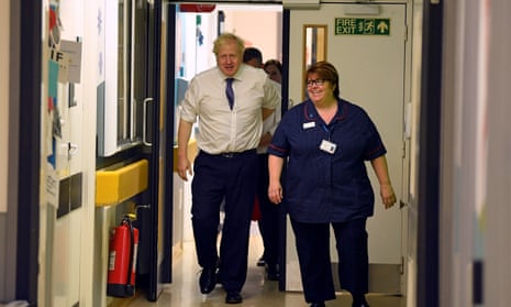 Boris Johnson visits Milton Keynes University Hospital in Buckinghamshire
