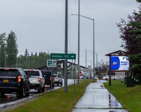 A view of Joint Base Elmendorf-Richardson (JBER) in Anchorage, Alaska, United States, where US president Donald Trump and Russian president Vladimir Putin are expected to hold their summit.