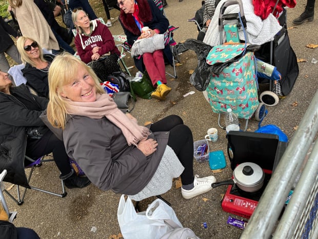 Marion King, who had camped out with her sister since Saturday