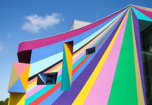 Lothar Götz’s Dance Diagonal mural at the Towner gallery
