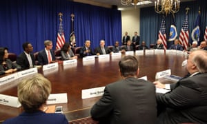 President Obama meets with agriculture and business leaders to discuss the benefits of the Trans-Pacific Partnership for American business and workers.