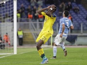 Edouard reacts after missing a scoring chance.