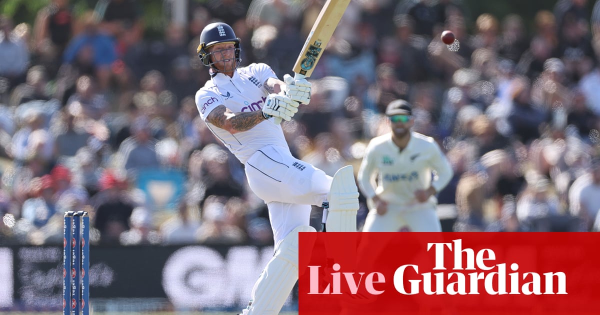 New Zealand v England: first men's cricket Test, day three - live