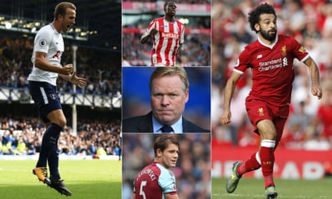 Harry Kane was in potent form for Spurs at Everton; Kurt Zouma impressed for Stoke; Ronald Koeman has problems to ponder; James Tarkowski proved his worth to Burnley; Mohamed Salah’s finishing must improve.