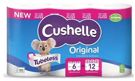 Cushelle’s tubeless toilet paper.