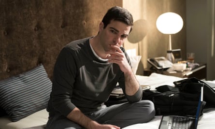 Quinto as Glenn Greenwald in Oliver Stone’s new film Snowden.