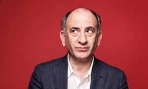 OBserver New Review<br>Armando Iannucci interviewed for his latest film The Personal History of David Copperfield. Photographed at the Soho Hotel for Observer New Review by Suki Dhanda.