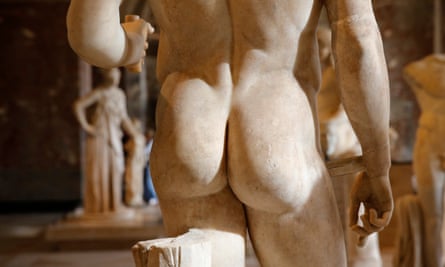 A statue in the Louvre museum