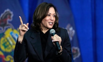 FILE - Vice President Kamala Harris speaks during a campaign event in Elkins Park, Pa., May 8, 2024. Harris spent part of a Tuesday, June 4 episode of "Jimmy Kimmel Live!" rehashing how she found out about former president Donald Trump's conviction on 34 felony counts in his criminal hush money trial. (AP Photo/Matt Rourke, File)