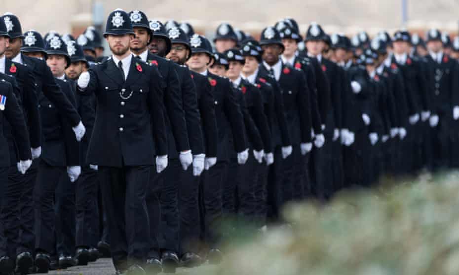 The ranks of British police officers are still disproportionately white.