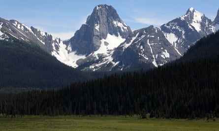 Peaks surround the Great Trail in the High Rockies of Alberta