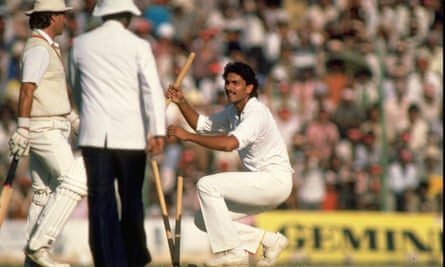 Shastri playing against England in 1985.