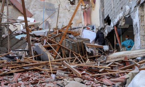 The damage left at al-Shifa hospital after the Israeli army withdrew from it following a two-week military operation.
