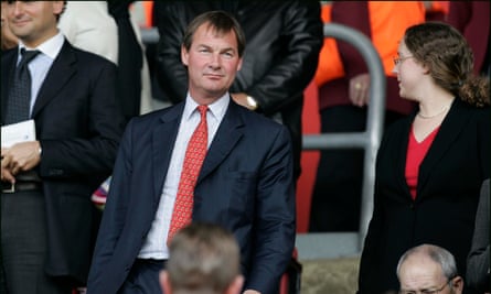Lowe in the director’s box at Southampton FC in 2005