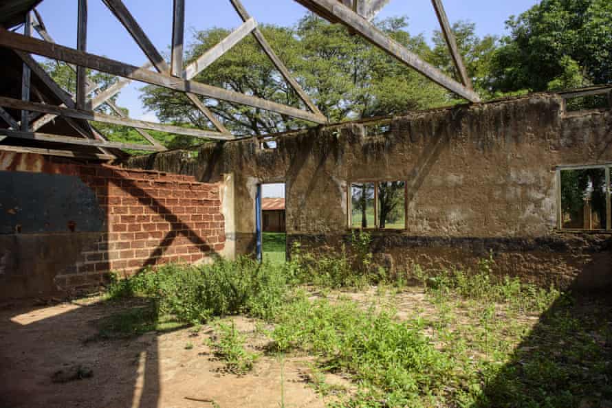 At Mawero Primary School eastern Uganda, the roof was destroyed during a storm just before the coronavirus lockdown, and was never replaced. Now weeds grow in the deserted classrooms.